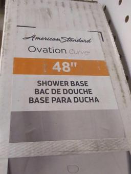 American Standard Ovation Curve 48 in. L x 30 in. W Alcove Shower Pan Base with Center Drain in