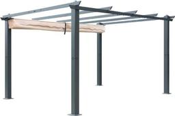 (Heavy Please Bring Own Help) VEIKOUS 10 ft. x 10 ft. Beige Aluminum Outdoor Patio Pergola with