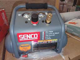 Senco 1 Gal. 1/2 HP Portable Pancake Electric Air Compressor, Model PC1010N, Retail Price $149,