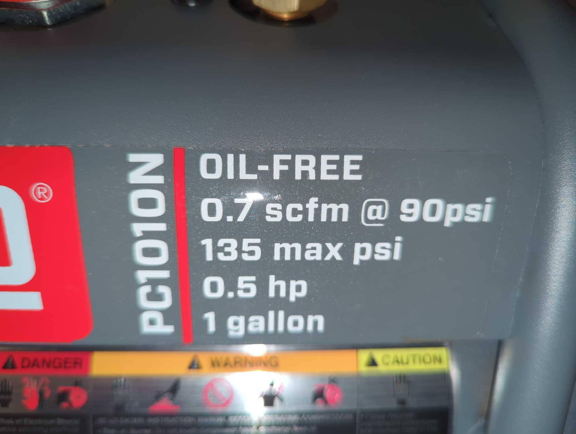 Senco 1 Gal. 1/2 HP Portable Pancake Electric Air Compressor, Model PC1010N, Retail Price $149,