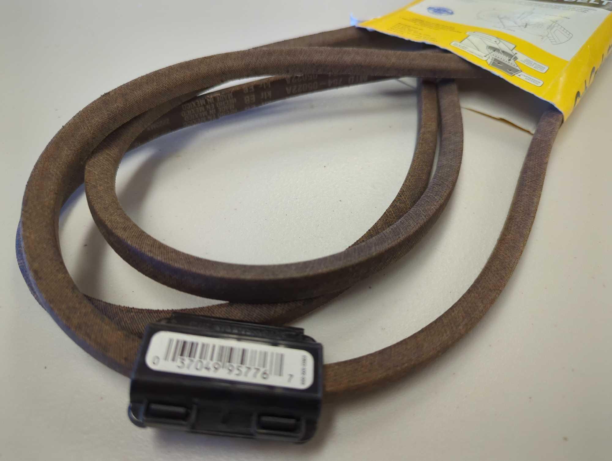 Lot of 2 Deck Belts including: -Cub Cadet Original Equipment Deck Drive Belt for Select 46 in. Front