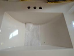 Glacier Bay Penford 37 in. W x 19 in. D x 33 in. H Single Sink Freestanding Bath Vanity in White