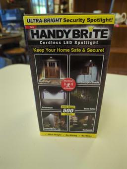 Ontel Handy Brite Ultra-Bright Cordless LED Security Spotlight, 500 Lumens, Motion-Activated,