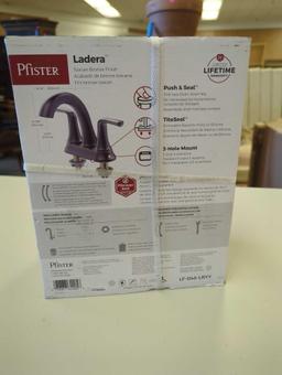 Pfister Ladera 4 in. Centerset Double Handle Bathroom Faucet in Tuscan Bronze. Comes as is shown in