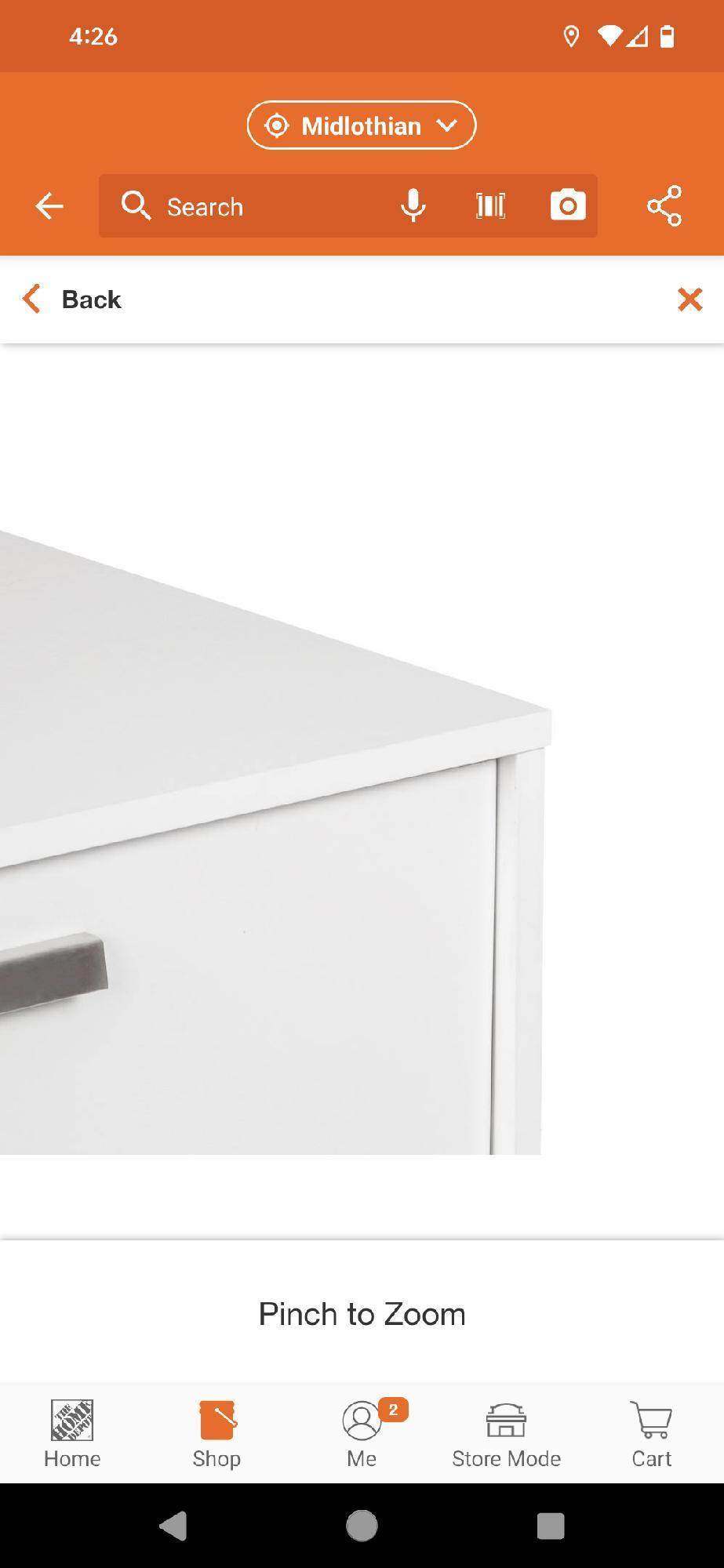 AGH Deco Alaska White Lateral File Cabinet, Model AK4500LFWW, Approximate Dimensions - 30" H x 30" W