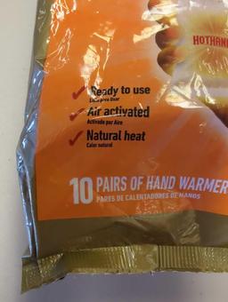 Lot of 2 HotHands Hand Warmer 10-Pair Value Pack, Retail Price $8/Each, Appears to be New in Factory