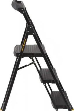 Gorilla Ladders 3-Step Pro-Grade Steel Step Stool, 300 lbs. Load Capacity Type IA Duty Rating (9ft.