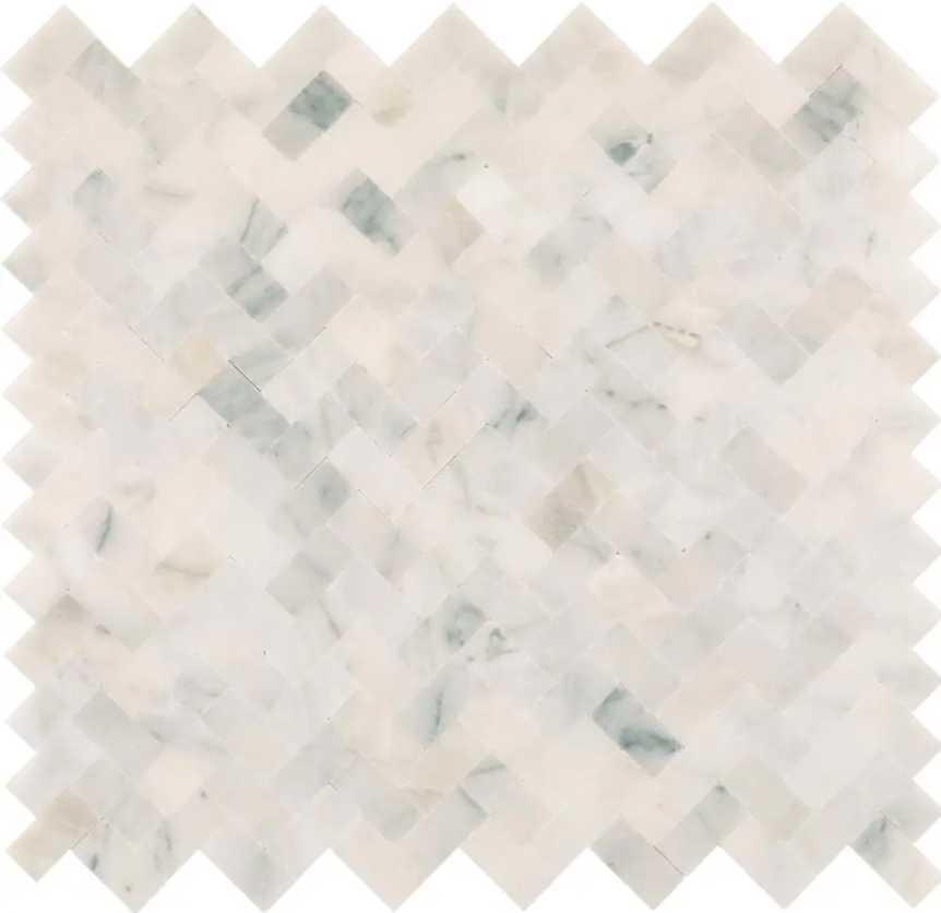 Lot of 50 Sheets of Daltile Xpress Mosaix Peel 'N Stick Frost White 12 in. x 12 in. Marble
