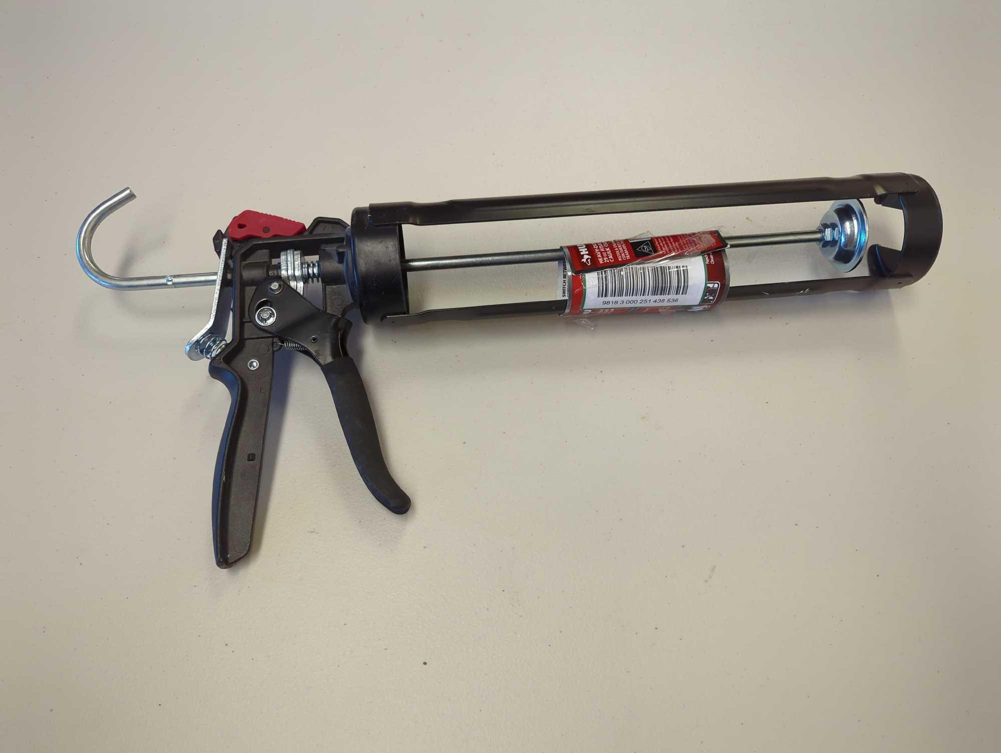 Husky 29 oz. Heavy-Duty High Leverage Drip Free Caulk Gun. Comes as shown in photos. Appears to be