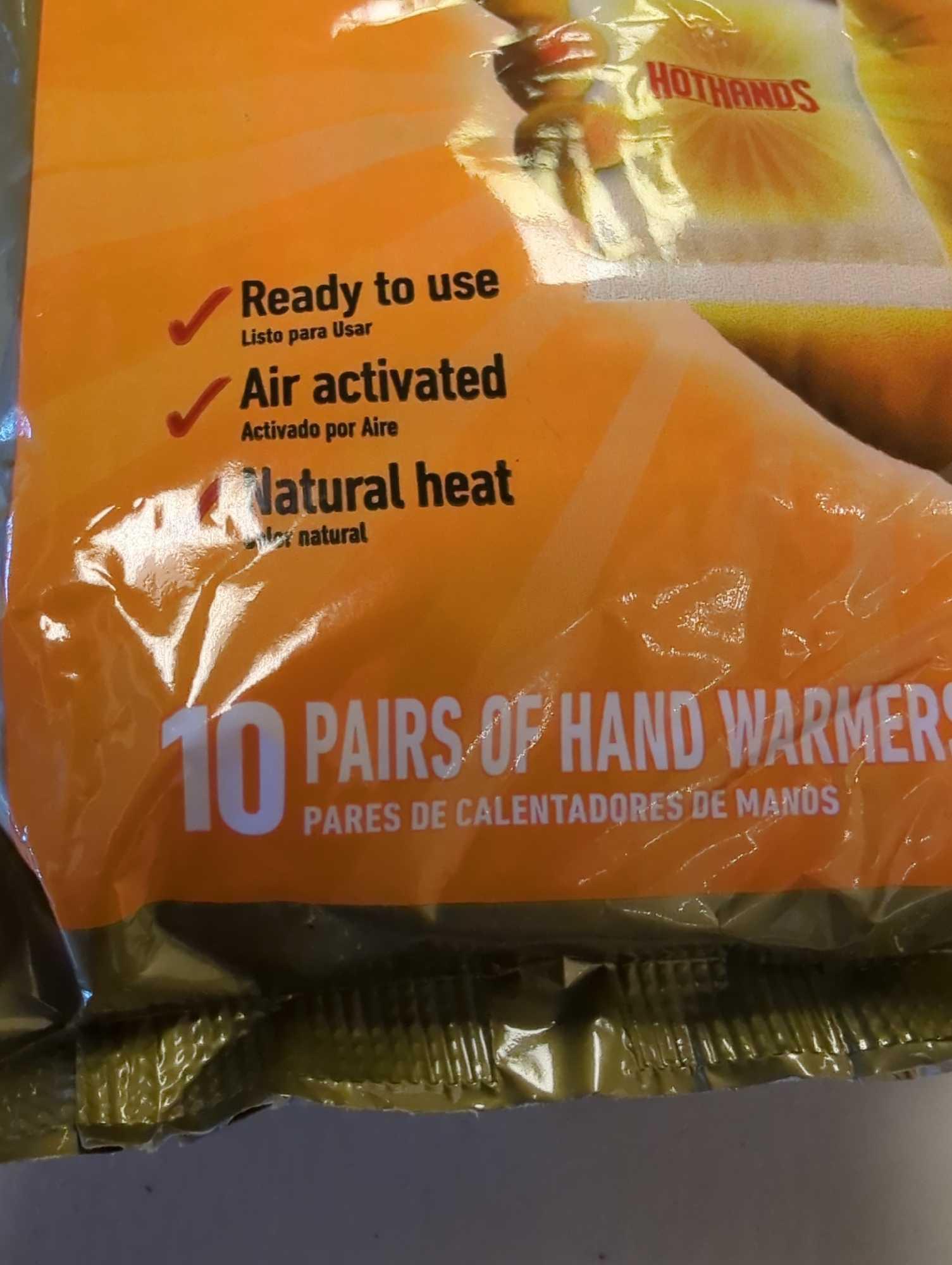 Lot of 2 HotHands Hand Warmer 10-Pair Value Pack and 6-Pair. Comes as is shown in photos. Appears to
