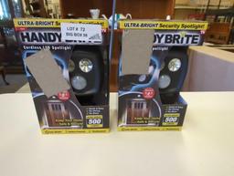 Ontel Handy Brite Ultra-Bright Cordless LED Security Spotlight, 500 Lumens, Motion-Activated,