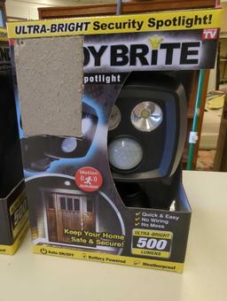 Ontel Handy Brite Ultra-Bright Cordless LED Security Spotlight, 500 Lumens, Motion-Activated,