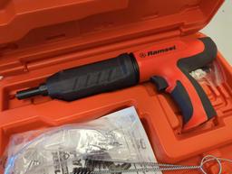 Ramset Cobra+ 0.27 Caliber Semi-Automatic Powder Actuated Tool (PAT) with Silencer. Comes as is