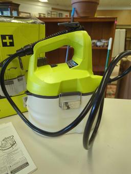 RYOBI ONE+ 18V Cordless Battery 1 Gal. Chemical Sprayer with 1.3 Ah Battery and Charger. Comes as is