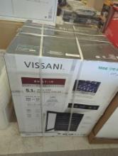 Vissani 50 Bottle/154 Can, Wine and Beverage Cooler with Stainless Steel Door, Approximate