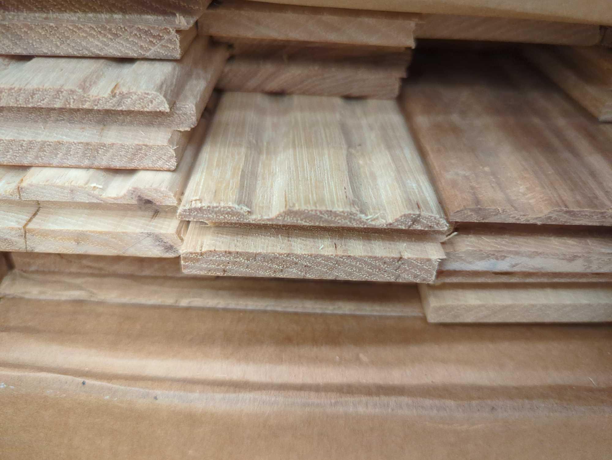 Pallet Lot of 18 Cases of Bruce Country Natural Hickory 3/4 in. Thick x 2-1/4 in. Wide x Random