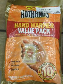 Lot of 2 Packs Of Hot Hands To Include Hand Warmers 10 Pair Pack, And Toe Warmers 6 Pairs, Appears