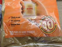 Lot of 2 Packs Of Hot Hands Hand Warmers 10 Pairs in Each Pack, Appears to be New in Factory Sealed