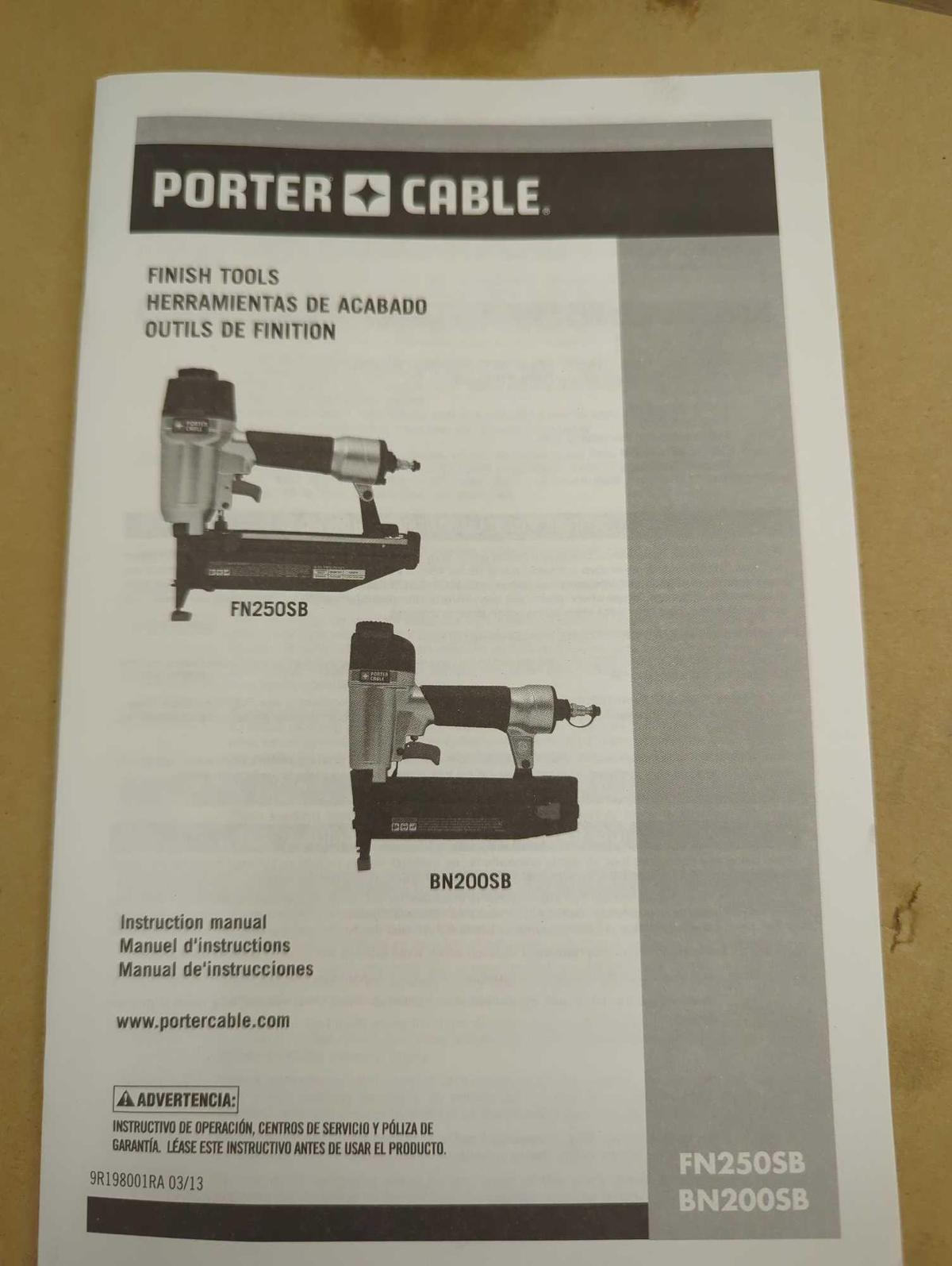 Porter-Cable 16-Gauge Pneumatic Nailer, Appears to be New in Factory Sealed Package Retail Price