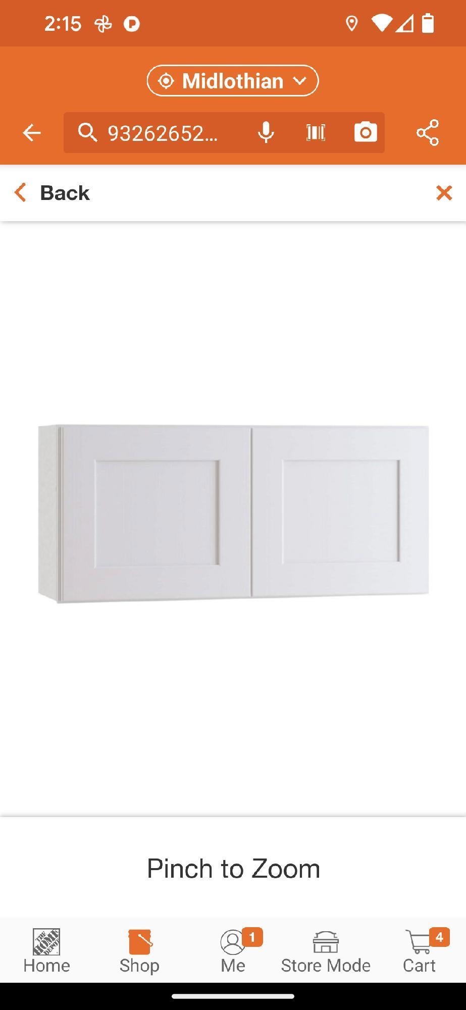 Home Decorators Collection Newport Pacific White Plywood Shaker Assembled Wall Kitchen Cabinet Soft
