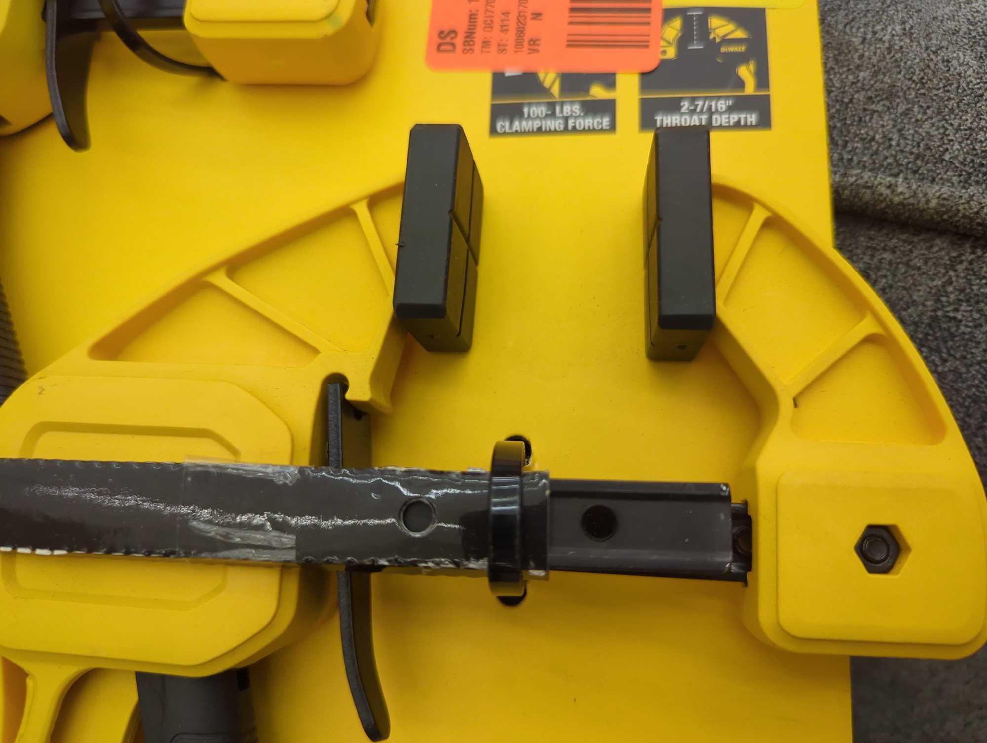 (Missing One Clamp) DEWALT Trigger Clamp Set (6-Piece), Appears to be New Is Missing One Clamp