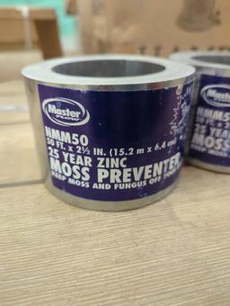 Lot of 2 Rolls of Master Flow 2.67 in. x 50 ft. Zinc Moss and Mildew Preventer Strip, Appears to be