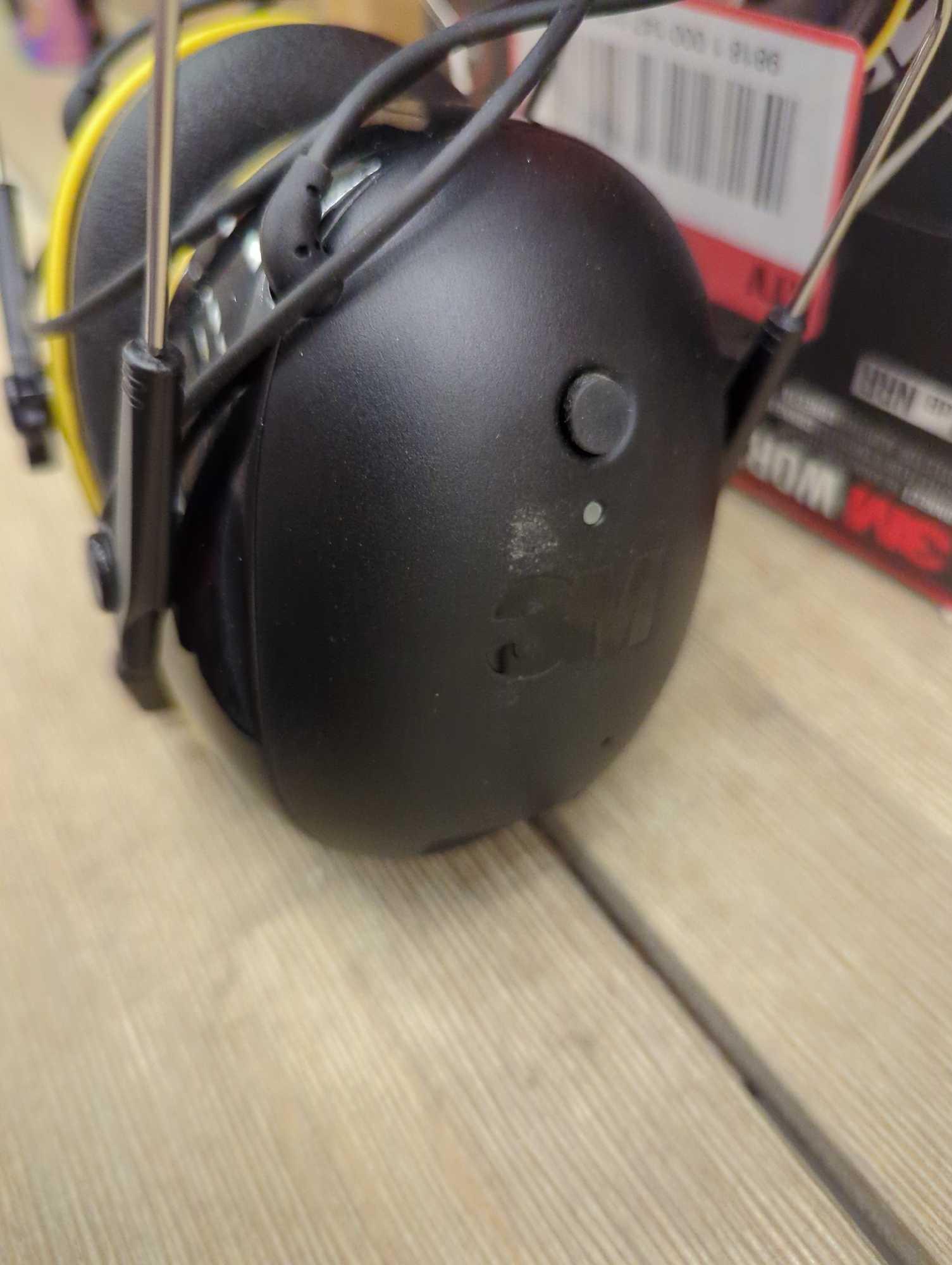 3M WorkTunes Connect Hearing Protector with Bluetooth Technology, Appears to be Used in Open Box