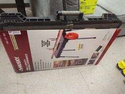 Husky 1.8 ft. x 3 ft. Portable Jobsite Workbench, Appears to be New Retail Price Value $100, What