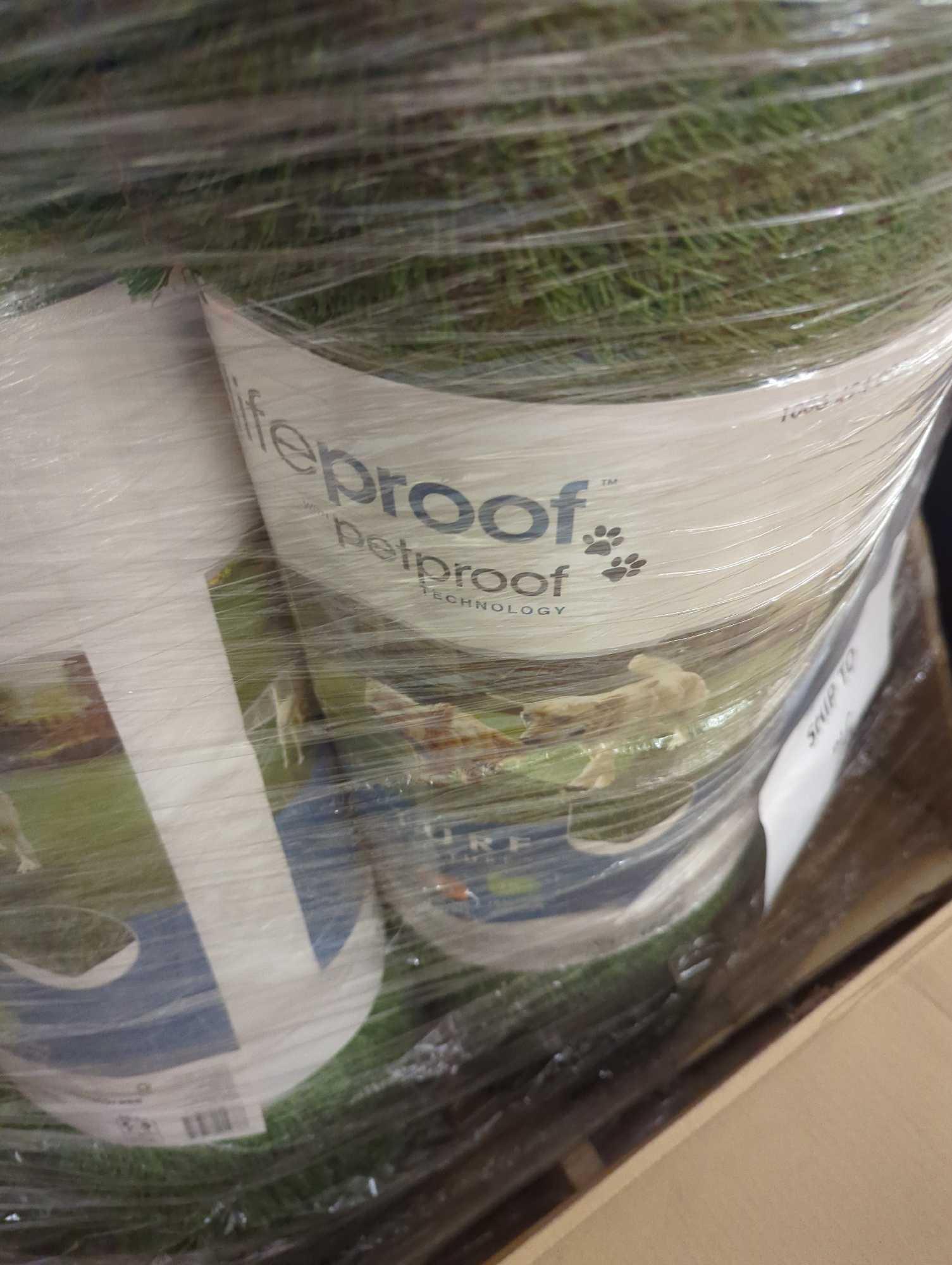 Lifeproof with Petproof Technology Premium Pet Turf 3.75 ft. x 9 ft. Green Artificial Grass Rug,