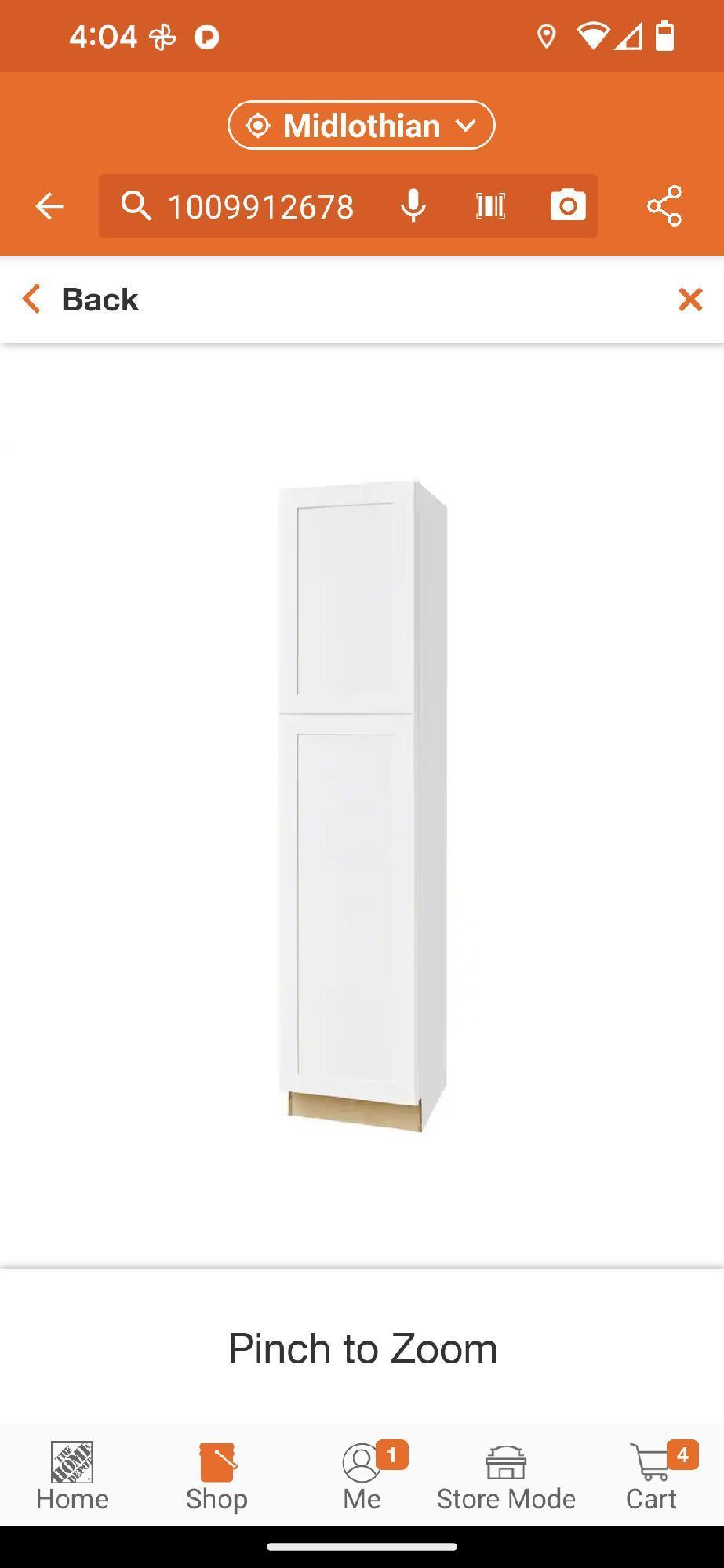 Hampton Bay Avondale 18 in. W x 24 in. D x 84 in. H Ready to Assemble Plywood Shaker Pantry Kitchen