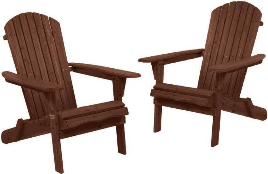 Lot of 2 Boxes of Winado Carbonized Folding Wood Adirondack Chair, Retail Price $75/Chair, Appears