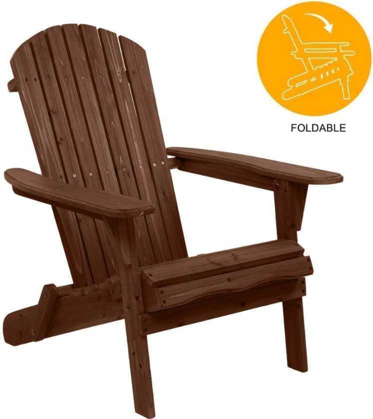 Lot of 2 Boxes of Winado Carbonized Folding Wood Adirondack Chair, Retail Price $75/Chair, Appears