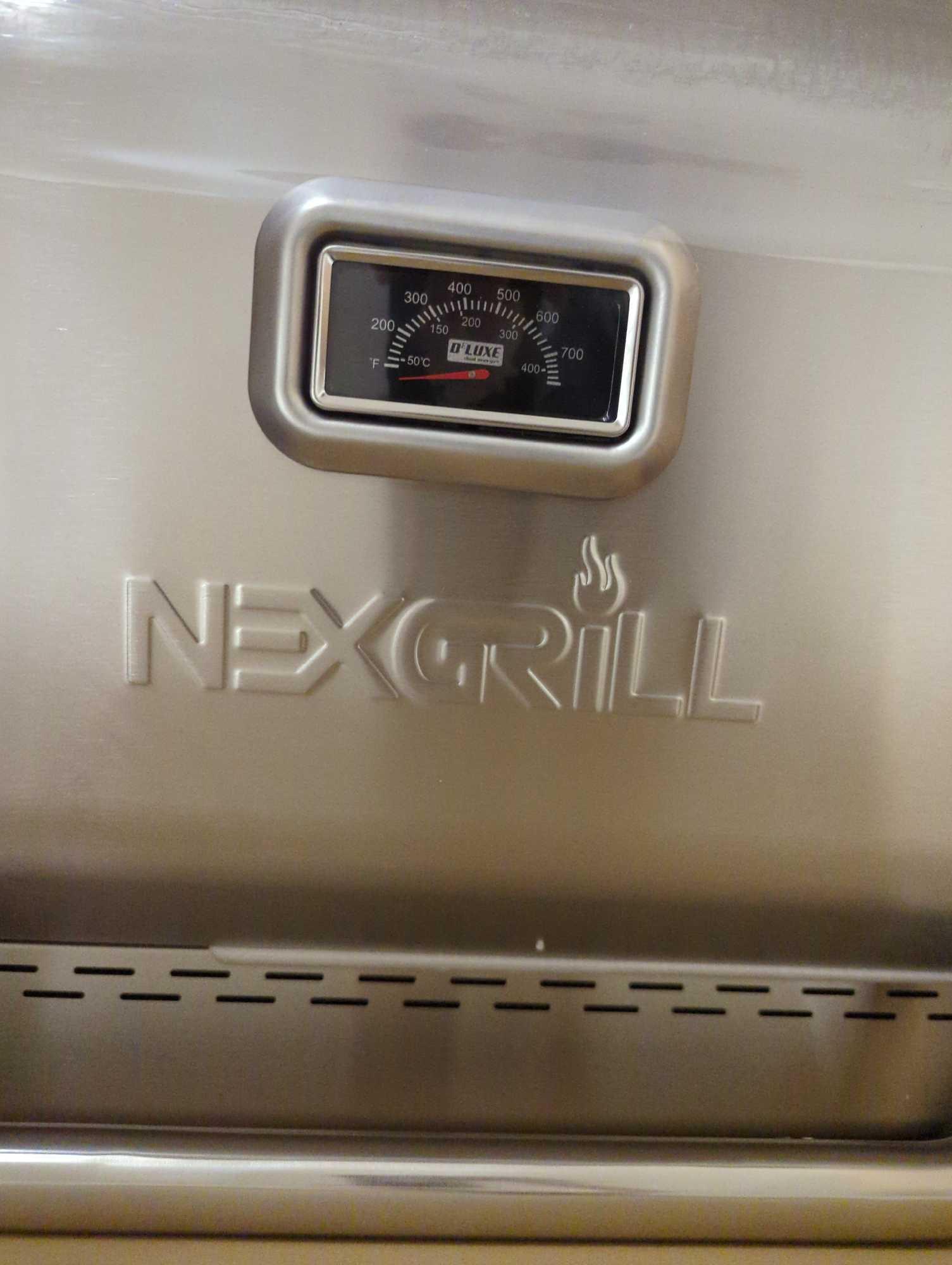 Nexgrill Deluxe 6-Burner Propane Gas Grill in Stainless Steel with Ceramic Searing Side Burner and