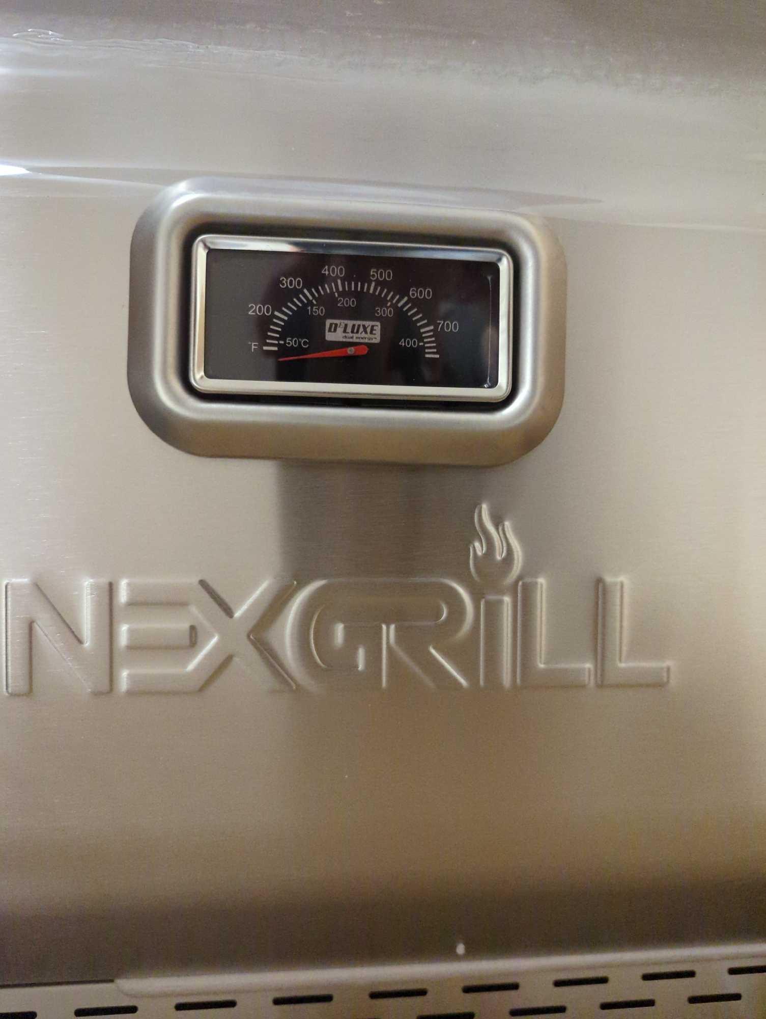 Nexgrill Deluxe 6-Burner Propane Gas Grill in Stainless Steel with Ceramic Searing Side Burner and