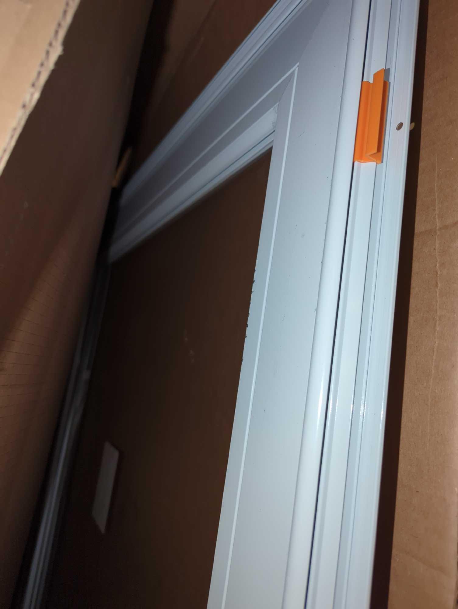 Andersen 3000 Series 36 in. x 80 in. White Right-Hand Full-View Retractable Aluminum Storm Door.