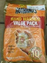 Lot of 2 Packs Of Hot Hands To Include Hand Warmers 10 Pair Pack, And Toe Warmers 6 Pairs, Appears