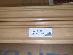 Lot of 2 Hampton Bay 91.5 in. W x 2.75 in. H Traditional Crown Molding Cabinet Filler in Medium Oak,