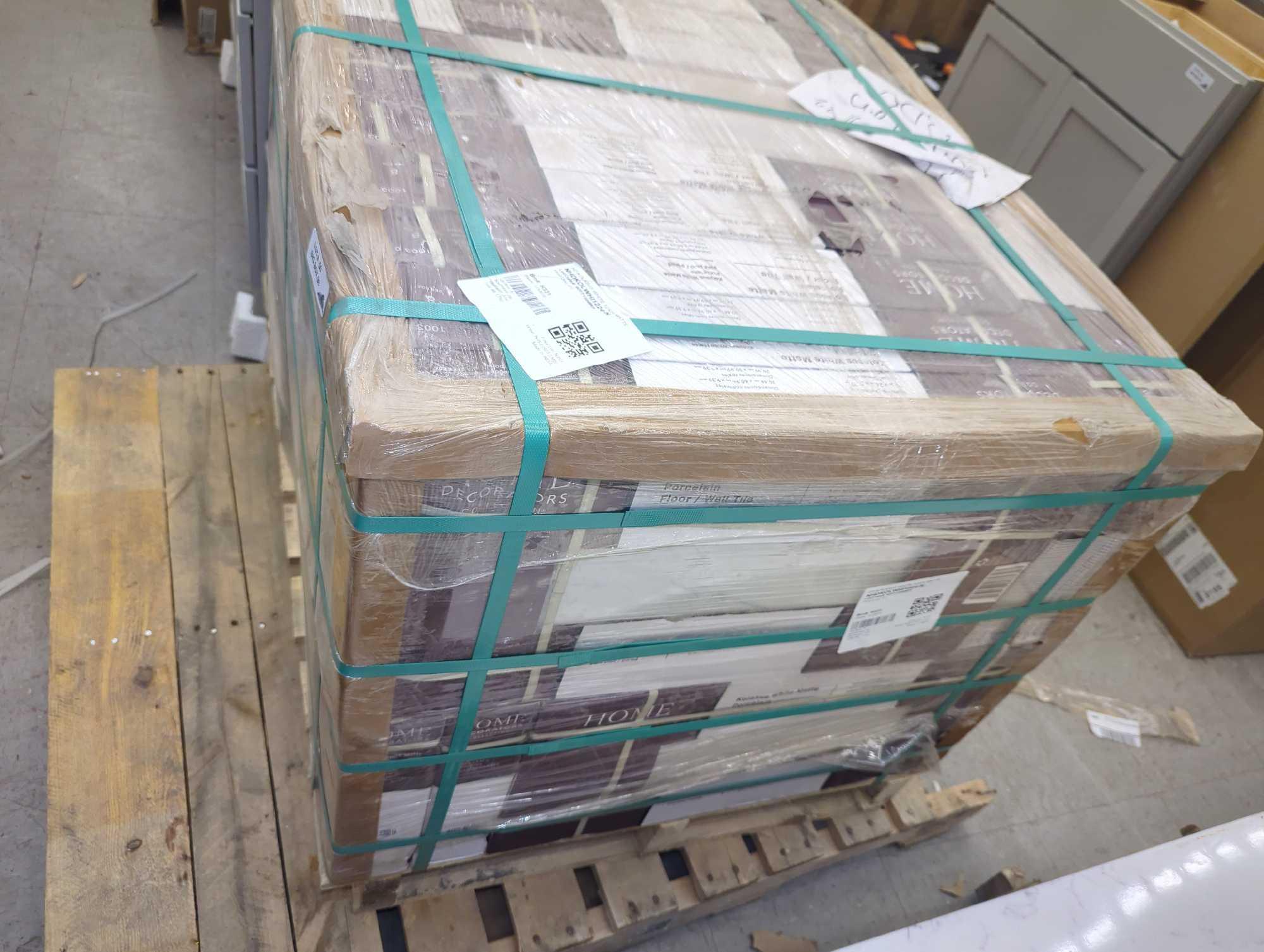 Pallet of 28 Cases of Home Decorators Collection Kolasus Polished 12 in. x 24 in. Porcelain Stone