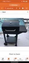 Nexgrill Cart-Style Charcoal Grill in Black with Side Shelf, Appears to be New in Open Box Do to