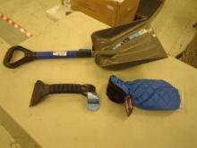 Lot of three including: -Grease Monkey Mitt with Ice Scraper in Blue. SKU # 1001501093 Retails as