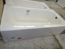 Bootz Industries Mauicast 60 in. x 30 in. Rectangular Alcove Soaking Bathtub with Right Drain in