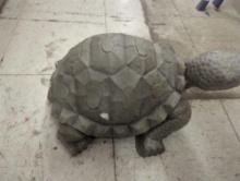 Noble House (Chipped) Orwell 15 in. Outdoor Turtle Garden Statue, Retail Price $40, Appears to be