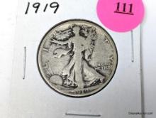 1919 Half Dollar - Walking Liberty