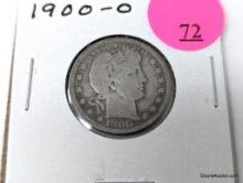 1900-O Quarter - Barber