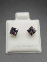 Mystic Topaz Earrings $1 STS