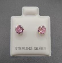 Pink Topaz Earrings $1 STS