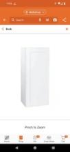 Hampton Bay Avondale Ready to Assemble Plywood Shaker Wall Kitchen Cabinet in Alpine White,