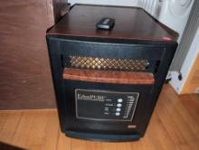 (BR2) EDENPURE GEN4 QUARTZ INFRARED PORTABLE HEATER WITH REMOTE. IT MEASURES 13"W X 18-3/4"D X 16"T.