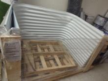 Pallet of (2) SHAPE PRODUCTS 55 in. W x 36 in. D x 36 in. H White Steel Egress Window Well, Model