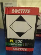 Box of 12 Loctite PL 500 Landscape Block 10 oz. Solvent Construction Adhesive Tan Cartridge, Model